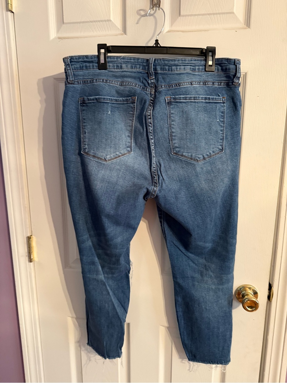 STS Blue Distressed Dark Blue Cropped Jeans - Picture 2 of 3